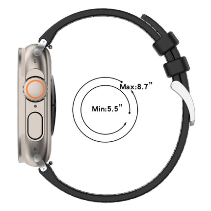 Official Buckle Hybrid Nylon Braid Silicone Watch Band, For Apple Watch 42mm, For Apple Watch 38mm - DealBuddy