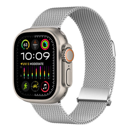 ZGA Milanese Magnetic Metal Watch Band, For Apple Watch Series 10 46mm, For Apple Watch Series 10 42mm, For Apple Watch SE 2023 44mm, For Apple Watch Ultra 2 49mm, For Apple Watch Series 9 45mm, For Apple Watch Ultra 49mm, For Apple Watch Series 8 45mm... - DealBuddy