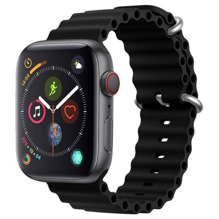 ZGA Ocean Silicone Watch Band, For Apple Watch Series 4 44mm, For Apple Watch Series 3 42mm, For Apple Watch Series 2 42mm, For Apple Watch 42mm - DealBuddy