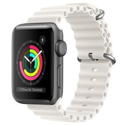 ZGA Ocean Silicone Watch Band, For Apple Watch Series 4 44mm, For Apple Watch Series 3 42mm, For Apple Watch Series 2 42mm, For Apple Watch 42mm - DealBuddy