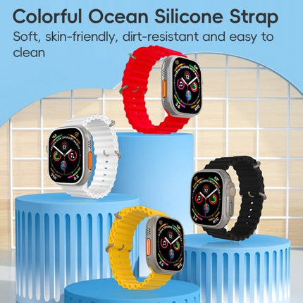 ZGA Ocean Silicone Watch Band, For Apple Watch Series 4 44mm, For Apple Watch Series 3 42mm, For Apple Watch Series 2 42mm, For Apple Watch 42mm - DealBuddy