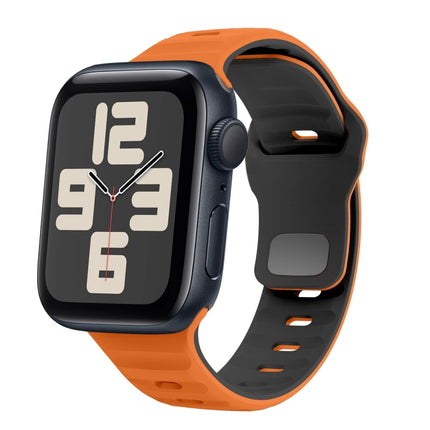 Wave Texture Reverse Buckle Silicone Watch Band, For Apple Watch Series 10 46mm, For Apple Watch Series 10 42mm, For Apple Watch SE 2023 44mm, For Apple Watch SE 2023 40mm - DealBuddy