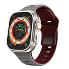 For Apple Watch Ultra 2 49mm / Space Grey Wine Red