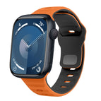 For Apple Watch Series 9 45mm / Orange Black