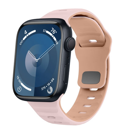Wave Texture Reverse Buckle Silicone Watch Band, For Apple Watch Ultra 2 49mm, For Apple Watch Series 9 45mm, For Apple Watch Series 9 41mm, For Apple Watch Ultra 49mm - DealBuddy