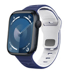 For Apple Watch Series 9 45mm / Midnight Blue White