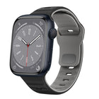 Wave Texture Reverse Buckle Silicone Watch Band, For Apple Watch Series 8 41mm, For Apple Watch Series 8 45mm, For Apple Watch SE 2022 40mm, For Apple Watch SE 2022 44mm - DealBuddy