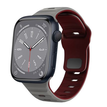 Wave Texture Reverse Buckle Silicone Watch Band, For Apple Watch Series 8 41mm, For Apple Watch Series 8 45mm, For Apple Watch SE 2022 40mm, For Apple Watch SE 2022 44mm - DealBuddy