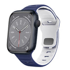 For Apple Watch Series 8 45mm / Midnight Blue White