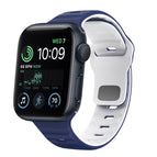 For Apple Watch SE 2022 44mm / Midnight Blue White
