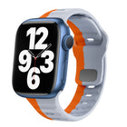 Wave Texture Reverse Buckle Silicone Watch Band, For Apple Watch Series 7 41mm, For Apple Watch Series 7 45mm, For Apple Watch SE 40mm, For Apple Watch SE 44mm - DealBuddy