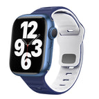 For Apple Watch Series 7 45mm / Midnight Blue White