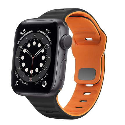 Wave Texture Reverse Buckle Silicone Watch Band, For Apple Watch Series 6 40mm, For Apple Watch Series 6 44mm, For Apple Watch Series 5 44mm, For Apple Watch Series 5 40mm - DealBuddy