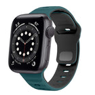 Wave Texture Reverse Buckle Silicone Watch Band, For Apple Watch Series 6 40mm, For Apple Watch Series 6 44mm, For Apple Watch Series 5 44mm, For Apple Watch Series 5 40mm - DealBuddy