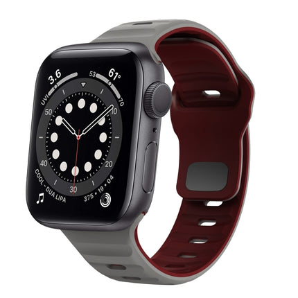 Wave Texture Reverse Buckle Silicone Watch Band, For Apple Watch Series 6 40mm, For Apple Watch Series 6 44mm, For Apple Watch Series 5 44mm, For Apple Watch Series 5 40mm - DealBuddy
