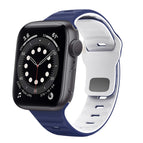 For Apple Watch Series 6 40mm / Midnight Blue White