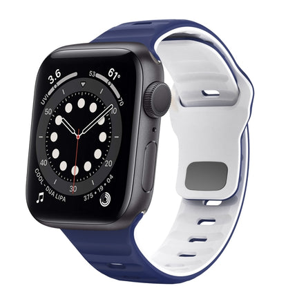 Wave Texture Reverse Buckle Silicone Watch Band, For Apple Watch Series 6 40mm, For Apple Watch Series 6 44mm, For Apple Watch Series 5 44mm, For Apple Watch Series 5 40mm - DealBuddy