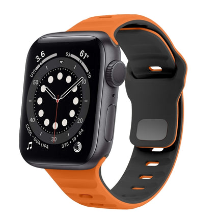 Wave Texture Reverse Buckle Silicone Watch Band, For Apple Watch Series 6 40mm, For Apple Watch Series 6 44mm, For Apple Watch Series 5 44mm, For Apple Watch Series 5 40mm - DealBuddy