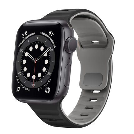 Wave Texture Reverse Buckle Silicone Watch Band, For Apple Watch Series 6 40mm, For Apple Watch Series 6 44mm, For Apple Watch Series 5 44mm, For Apple Watch Series 5 40mm - DealBuddy