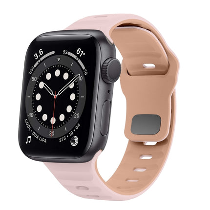 Wave Texture Reverse Buckle Silicone Watch Band, For Apple Watch Series 6 40mm, For Apple Watch Series 6 44mm, For Apple Watch Series 5 44mm, For Apple Watch Series 5 40mm - DealBuddy