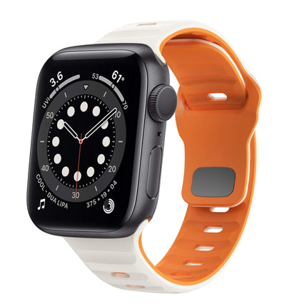 Wave Texture Reverse Buckle Silicone Watch Band, For Apple Watch Series 6 40mm, For Apple Watch Series 6 44mm, For Apple Watch Series 5 44mm, For Apple Watch Series 5 40mm - DealBuddy