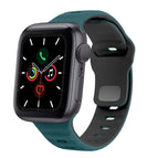 For Apple Watch Series 5 44mm / Green Black