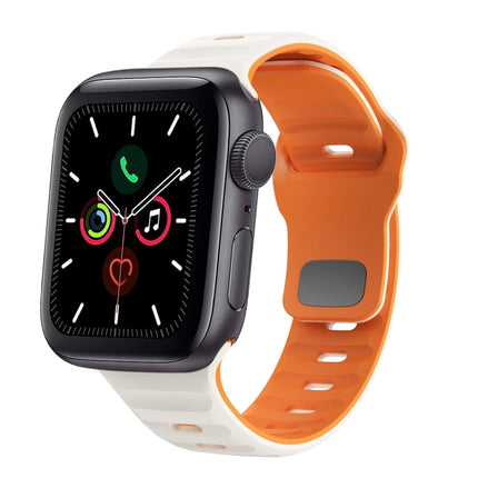 Wave Texture Reverse Buckle Silicone Watch Band, For Apple Watch Series 6 40mm, For Apple Watch Series 6 44mm, For Apple Watch Series 5 44mm, For Apple Watch Series 5 40mm - DealBuddy