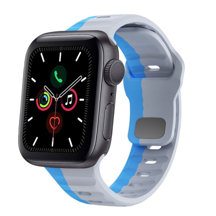 Wave Texture Reverse Buckle Silicone Watch Band, For Apple Watch Series 6 40mm, For Apple Watch Series 6 44mm, For Apple Watch Series 5 44mm, For Apple Watch Series 5 40mm - DealBuddy