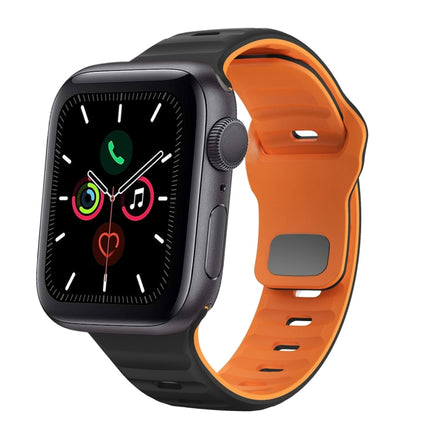 Wave Texture Reverse Buckle Silicone Watch Band, For Apple Watch Series 6 40mm, For Apple Watch Series 6 44mm, For Apple Watch Series 5 44mm, For Apple Watch Series 5 40mm - DealBuddy