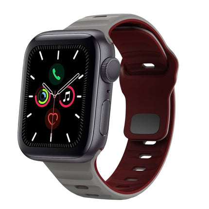 Wave Texture Reverse Buckle Silicone Watch Band, For Apple Watch Series 6 40mm, For Apple Watch Series 6 44mm, For Apple Watch Series 5 44mm, For Apple Watch Series 5 40mm - DealBuddy