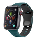 Wave Texture Reverse Buckle Silicone Watch Band, For Apple Watch Series 4 44mm, For Apple Watch Series 4 40mm, For Apple Watch Series 3 38mm, For Apple Watch Series 3 42mm - DealBuddy