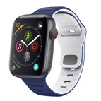For Apple Watch Series 4 44mm / Midnight Blue White