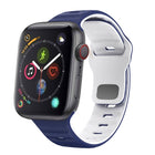 Wave Texture Reverse Buckle Silicone Watch Band, For Apple Watch Series 4 44mm, For Apple Watch Series 4 40mm, For Apple Watch Series 3 38mm, For Apple Watch Series 3 42mm - DealBuddy