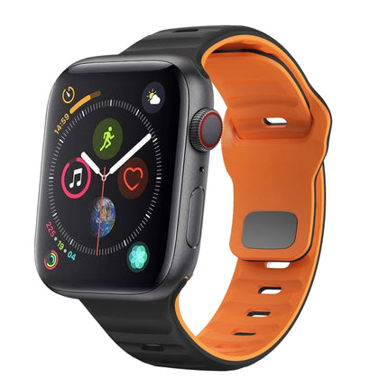 Wave Texture Reverse Buckle Silicone Watch Band, For Apple Watch Series 4 44mm, For Apple Watch Series 4 40mm, For Apple Watch Series 3 38mm, For Apple Watch Series 3 42mm - DealBuddy