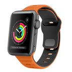 For Apple Watch Series 3 38mm / Orange Black