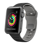 For Apple Watch Series 3 38mm / Black Grey