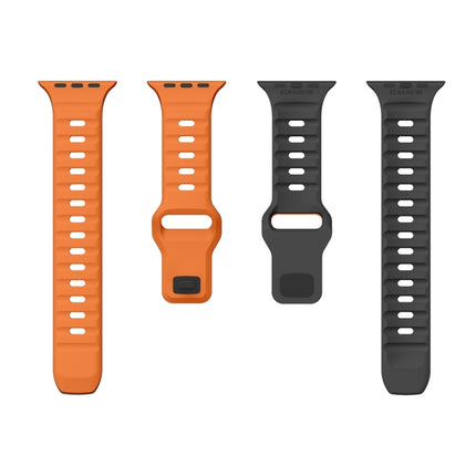 Wave Texture Reverse Buckle Silicone Watch Band