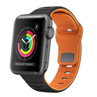 Wave Texture Reverse Buckle Silicone Watch Band