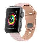 Wave Texture Reverse Buckle Silicone Watch Band