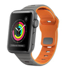 For Apple Watch Series 2 42mm / Space Grey Orange