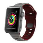 Wave Texture Reverse Buckle Silicone Watch Band, For Apple Watch Series 2 42mm, For Apple Watch Series 2 38mm, For Apple Watch 42mm, For Apple Watch 38mm - DealBuddy