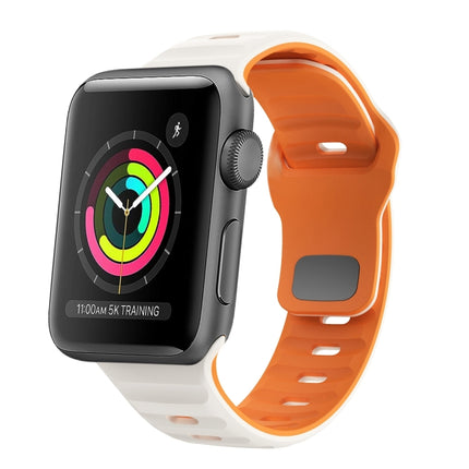 Wave Texture Reverse Buckle Silicone Watch Band, For Apple Watch Series 2 42mm, For Apple Watch Series 2 38mm, For Apple Watch 42mm, For Apple Watch 38mm - DealBuddy