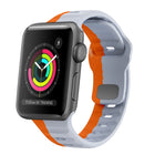 Wave Texture Reverse Buckle Silicone Watch Band