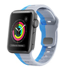 Wave Texture Reverse Buckle Silicone Watch Band