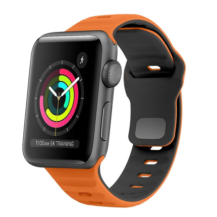 Wave Texture Reverse Buckle Silicone Watch Band