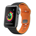 For Apple Watch Series 2 38mm / Black Orange