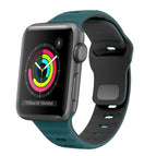 For Apple Watch Series 2 38mm / Green Black