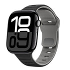 Wave Texture Reverse Buckle Silicone Watch Band, For Apple Watch Series 10 46mm, For Apple Watch Series 10 42mm, For Apple Watch SE 2023 44mm, For Apple Watch SE 2023 40mm - DealBuddy