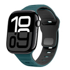 For Apple Watch Series 10 46mm / Green Black