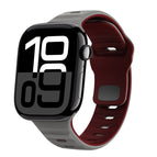 For Apple Watch Series 10 42mm / Space Grey Wine Red